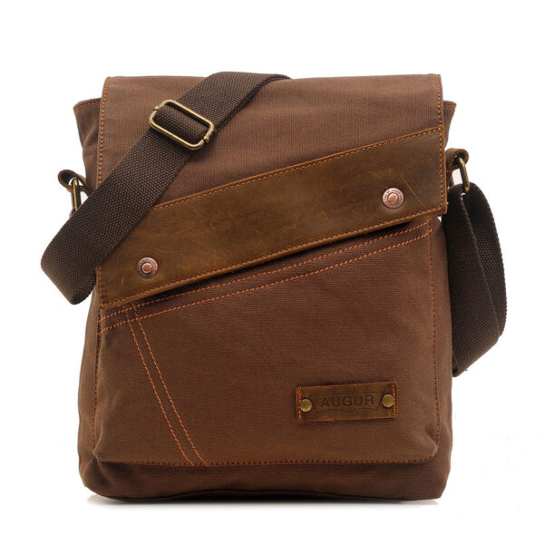 Retro Canvas Leather Satchel