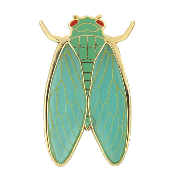 Cicadas [Green or Orange] (enamel pin) - Image 2